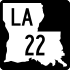 Louisiana Highway 22 işaretçisi