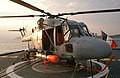 Lynx WG13 helikopter Mk46 torpedóval felszerelve