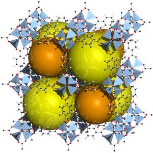 Crystal structure of MOF-5