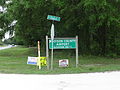 Madison County Airport sign off of US90