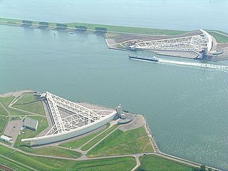 Maeslantkering Dutch storm surge barrier