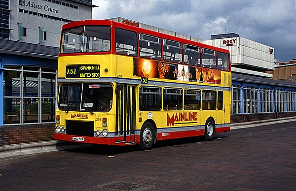 A bus advertising the film in England