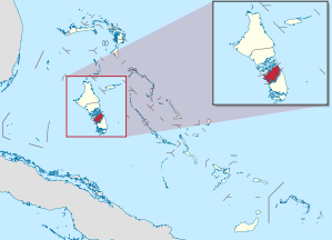 Location of the district of Mangrove Cay