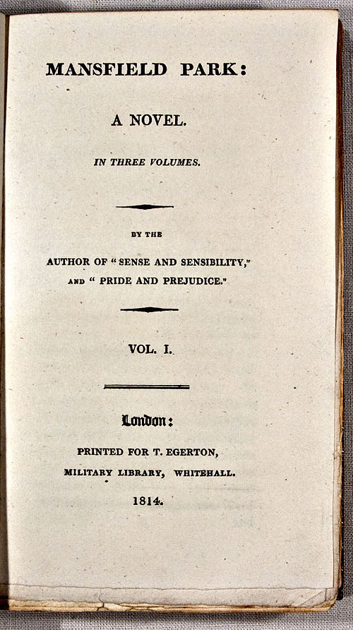 Title page of the first edition, 1814