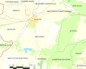 Poziția localității Saint-Éliph