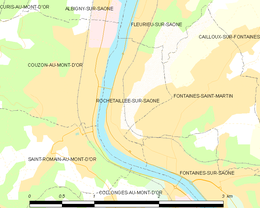 Rochetaillée-sur-Saône - Localizazion