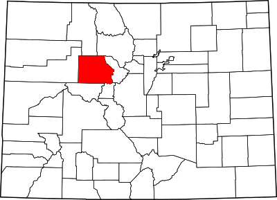 Map of Colorado highlighting Eagle County.svg