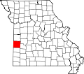 Map of Missouri highlighting Vernon County.svg