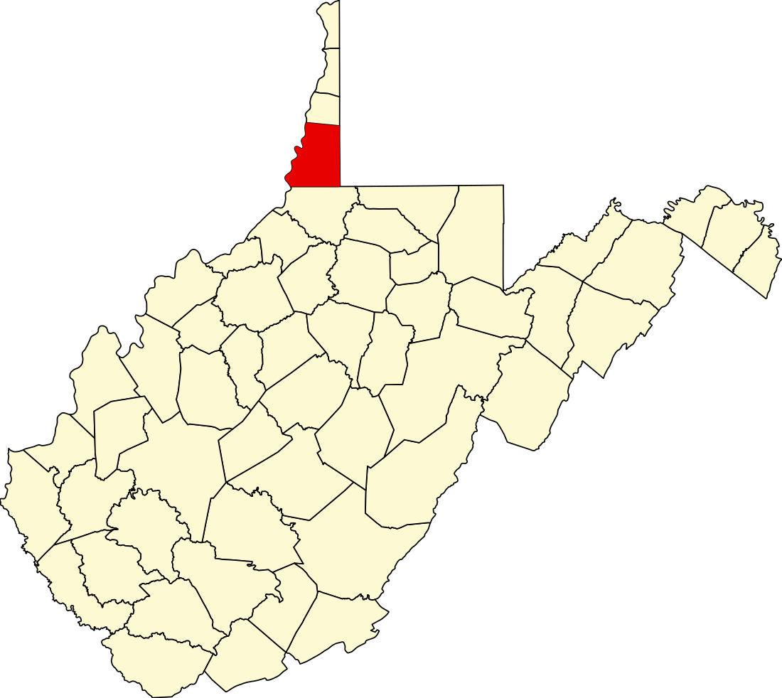 File:Map of West Virginia highlighting Marshall County.svg