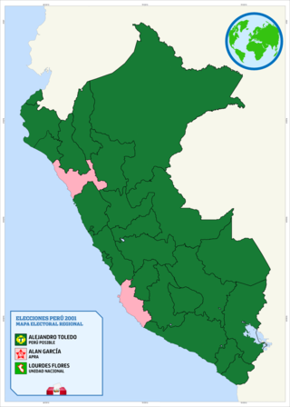 <span class="mw-page-title-main">2001 Peruvian general election</span>