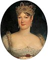 Image of Portrait of Marie Louise, Duchess of Parma (Vienna, 1791-Parma,  1847), by Borghesi, Giovanni Battista (1790-1846)