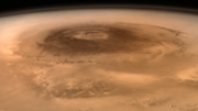 Thumbnail for File:Mars - Olympus Mons - Hope Mission, Orbit 12 (52269740523).png