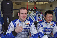 Silverstone 6 Hours 2013 FIA World Endurance Championship (WEC) Matthew Howson and Jim Ka To Drivers of KCMG Morgan Nissan (8667970349).jpg