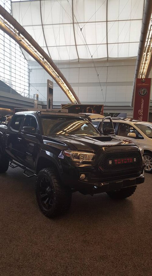 The replica Toyota Tacoma concept based on the original Toyota truck, on display during the Pittsburgh International Auto Show at the David L. Lawrenc