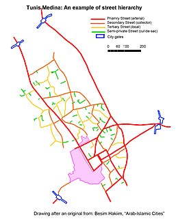 Street network of the Tunis medina MedinaTunisStreetNetwork.jpg