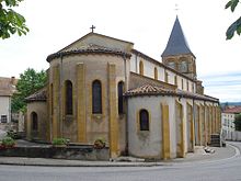 Melay (Saône-et-Loire, Fr), l'église avec son chevet.JPG