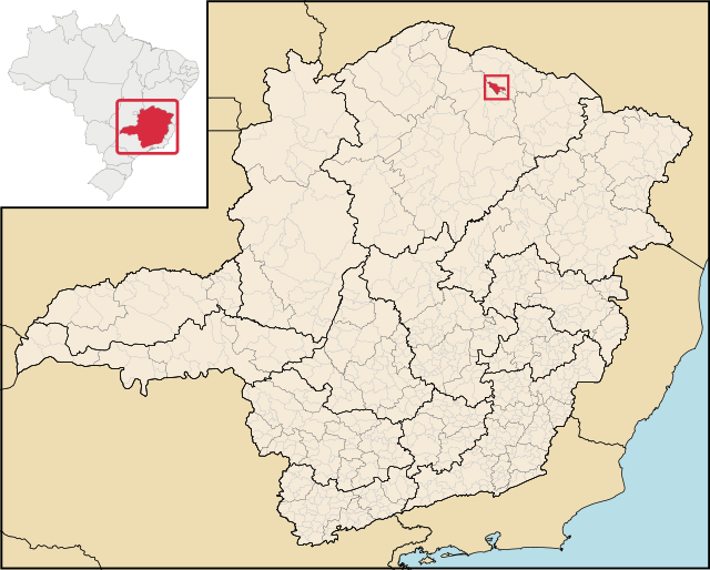 Localização de Catuti em Minas Gerais