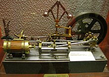 1880s model of pumping engine, in Herne Bay Museum Model of pumping engine 023.jpg