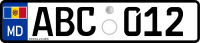 Moldova MD license plate ABC012 2015.svg