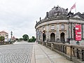 Deutsch: Monbijoubrücke und Kuppel des Bode-Museums in Berlin-Mitte. This is a photograph of an architectural monument. It is on the list of cultural monuments of Berlin, no. 09030055. This is a photograph of an architectural monument. It is on the list of cultural monuments of Berlin, no. 09030060.