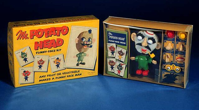 The original version of Mr. Potato Head, introduced in 1952