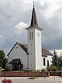 Protestantský kostelní sbor s pohřebním pomníkem