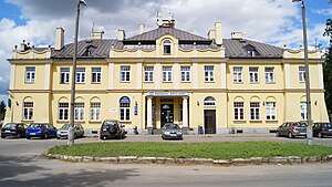 Nałęczów, the reception building (2018, street side)