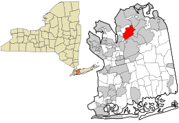 Emplacement dans le comté de Nassau et l'état de New York.