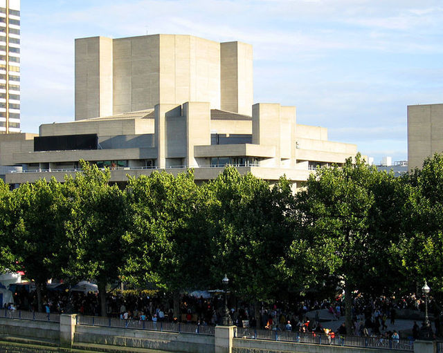 The National Theatre is one of the collection of arts buildings on the South Bank.