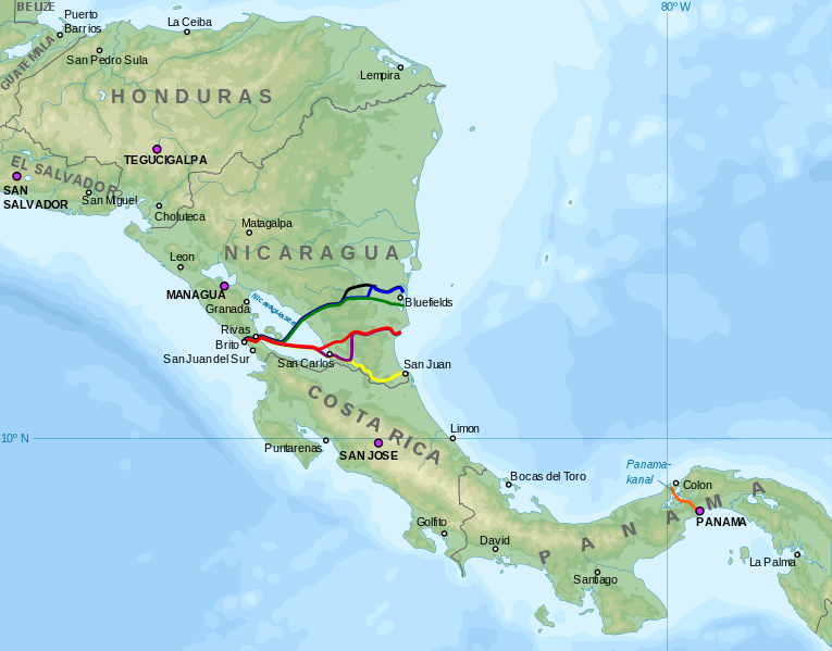 File:Nicaragua canal proposals - de.svg