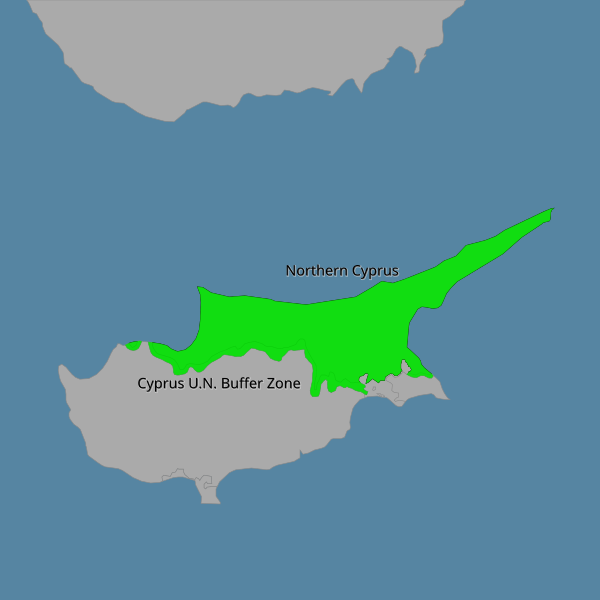 File:Northern Cyprus disputed w1 countrymap.svg