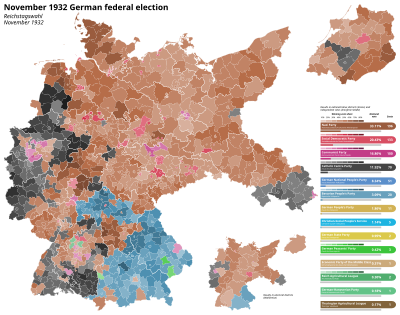 November 1932 German federal election by District.svg