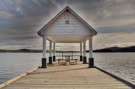 The dock at the Lake of Bays Sailing Club