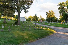 Oak Hill Cemetery Historic District in Cedar Rapids, Linn County Oak Hill Cemetery Historic District, Cedar Rapids, Iowa 01.jpg