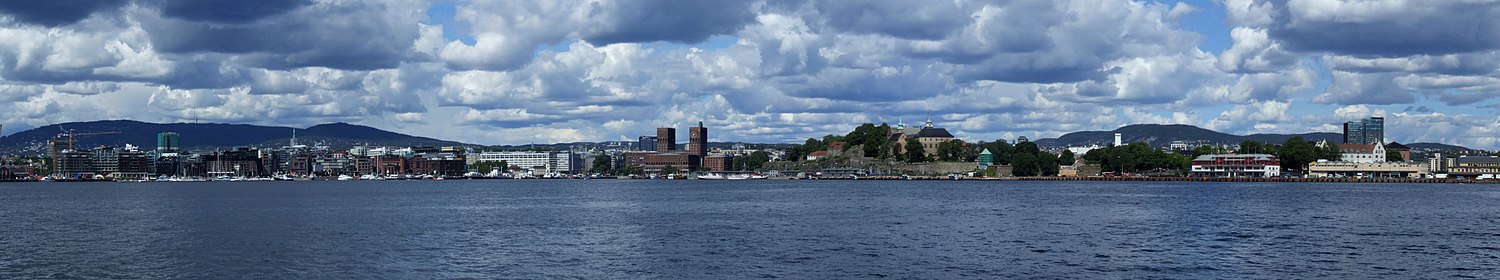 Panoramatická fotografia mesta Oslo
