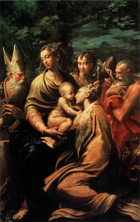 <i>Santa Margherita Madonna</i> Painting by Parmigianino