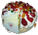 A pavlova is a meringue-based dessert and an icon of New Zealand cuisine.