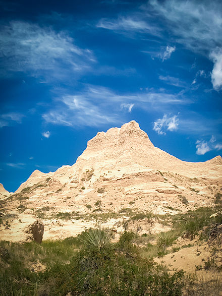 Rock formation near the Pawnee Buttes