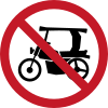 No entry for tricycles
