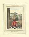 1804 illustration of a rhubarb seller in London