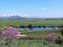 Rainwater reservoir in the Golan Heights. PikiWiki 43184 Geography of the Golan Heights.jpg