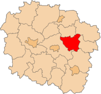 Okres Golub-Dobrzyń na mapě vojvodství