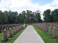 Tumbas de soldados en el Cementerio de la Transfiguración, 2008