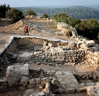 <span class="mw-page-title-main">Khirbet Qeiyafa</span> Archaeological site in Israel