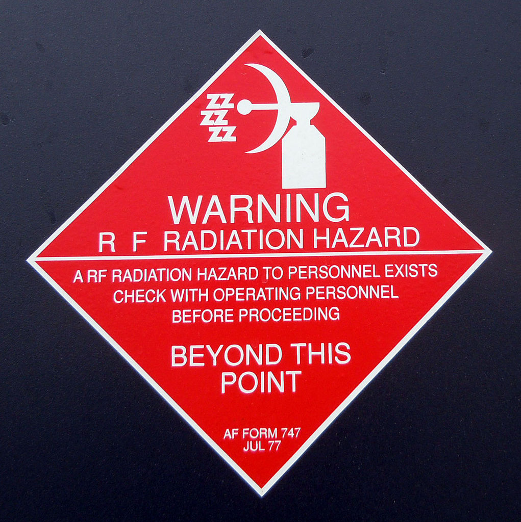 rf radiation warning signs