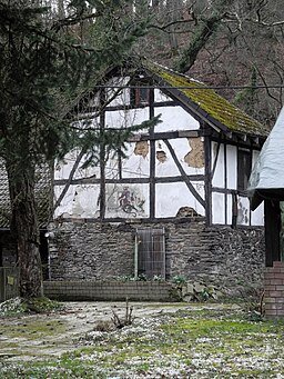 Ratingen, Müschenau 56, Fachwerk-Nebengebäude