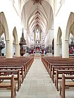 Nef centrale de Notre-Dame de Remiremont.