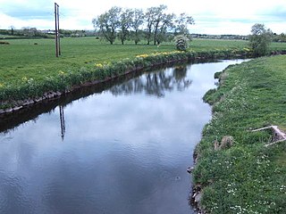 River Main (County Antrim) River in Cullybackey, Northern Ireland