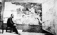 Robert Antoine Pinchon, 1906, in front of La Bouille (Restaurant champêtre de La Bouille), panel for L'Alhambra-Théâtre.jpg