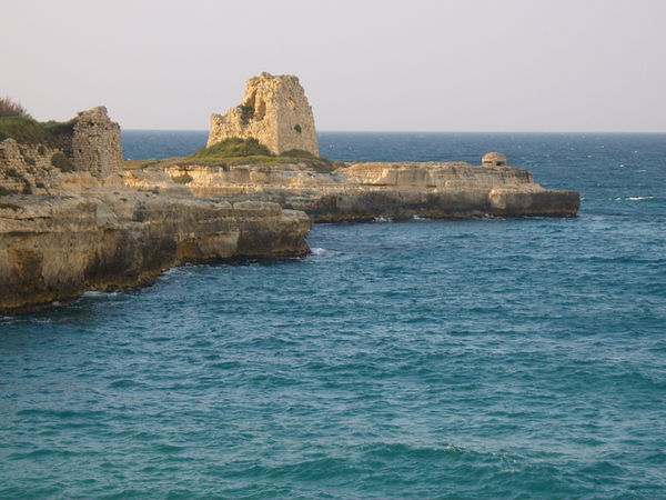 16th century coastal tower of Salento, in Roca Vecchia